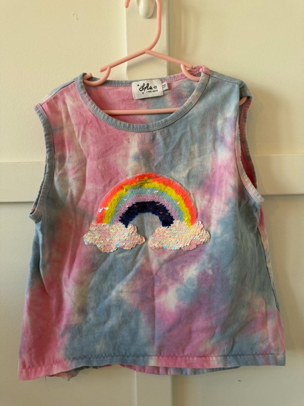 Lola + The Boys Girls Bundle Size 10/12/14 Rainbow Gem Shirts Lot of 5 Tees